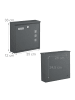 relaxdays Briefkasten in Anthrazit - (B)35 x (H)33 x (T)12 cm