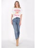 usha FESTIVAL Women T-Shirt in white pink