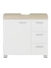 VASAGLE Waschbeckenunterschrank in Wolkenweiß-naturbeige - (B)70 x (H)30 x (T)63.8 cm