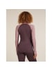 icebreaker Unterhemd Wo Merino 260 ZoneKnit LS Half in Bordeaux433