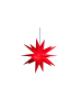 Sterntaler Dekostern | Weihnachtsstern | 18-Zacker | Faltstern | Kunststoff | Rot