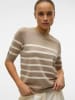 Vero Moda Strickpullover in Silver Mink