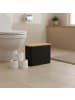 relaxdays Toilettenpapier Aufbewahrung in Schwarz - (B)45 x (H)34,5 x (T)15 cm
