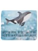 Mr. & Mrs. Panda Mauspad Orca mit Spruch in OZeichenanblue