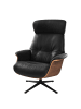 home24 Sessel ANDERSON manuell verstellbar in Schwarz