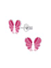 schmuck23 Silber Ohrringe 925 Schmetterling 0,7 cm x 0,8 cm