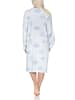 NORMANN Langarm Nachthemd klassische Design Knopfleiste am Hals - 87415 in hellblau1