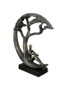 GILDE Skulptur Daydreamer bronzefarben - (H) 32 cm