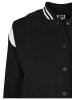 Urban Classics College Jacket in black/white