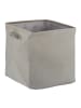 relaxdays Aufbewahrungskorb in Grau - (B)33 x (H)33 x (T)33 cm