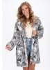 IZIA Women Coat in grey multicolor
