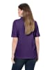 Ulla Popken Poloshirt in tiefes violett
