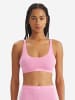 adidas Bralette Sport Active Essentials Cotton 3 Stripes in Pink