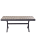 Beliani Esstisch FANES in Braun/Grau - (W) 90 x (H) 76 x (L) 184 cm