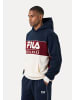 SMILODOX SMILODOX x FILA Hoodie Tremiti in Dunkelblau/Weiß