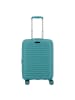 D&N Travel Line 4500 4 Rollen Kabinentrolley S 55 cm mit Dehnfalte petrol