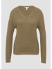 QS Strickpullover  in  7854_olivgrün