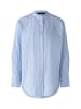 Oui Longbluse in Light Blue White