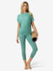 super.natural Merino T-Shirt W YOGA LOOSE TEE in Petrol