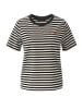 Aniston CASUAL T-Shirt in schwarz-wollweiß-orange-gelb