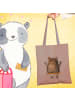 Mr. & Mrs. Panda Büchertasche Bär Schaukel ohne Spruch in Braun Pastell