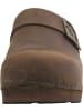 Sanita Comfortwear Clog "Wood-Urban Open" in Braun