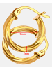 Diamant L'éternel Creolen aus 375 Gelbgold