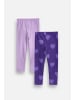 MOKIDA Baumwoll-Leggings mit langem Bein in violett