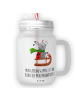 Mr. & Mrs. Panda Trinkglas Smörle Rodeln mit Spruch in Transparent