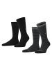 Burlington Socken 2er Pack in Schwarz