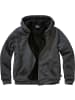 Brandit Jacke "Sweatjacket Teddylining" in Schwarz