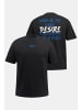 STHUGE Kurzarm T-Shirt in schwarz