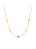 Violet Hamden Halskette Luna mit Zirkonia - (L)45 cm in Gold