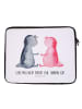 Mr. & Mrs. Panda Notebook Tasche Axolotl Liebe mit Spruch in Weiß