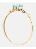 Diamant L'éternel Ring aus 375 Gelbgold mit Topas