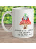 Mr. & Mrs. Panda Tasse Marienkäfer Fliegenpilz mit Spruch in Weiß