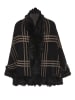 VIRITA Women Poncho in Schwarz