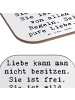 Mr. & Mrs. Panda Tischuntersetzer Spruch Liebe und Freiheit mit ... in Weiß
