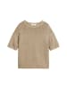 Marc O'Polo Kurzarm-Pullover loose in Beige