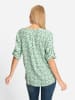 Heine Druckbluse in ecru-mint-bedruckt