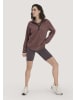 Hessnatur Fleece Hoodie in rosébraun