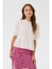 SAINT TROPEZ Kurzarm-Bluse RosariaSZ Gerade Passform in Bright White