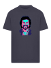 F4NT4STIC Oversize T-Shirt TV Times Jeremy Beadle 1982 Pop Art in marineblau