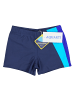Aquarti Herren Badehose Kurz mit Seitlichem Streifen in dunkelblau