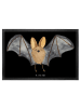 Mr. & Mrs. Panda bodenmatte Fledermaus Flügel ohne Spruch in Schwarz