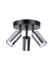 Nice Lamps Plafond SOLARA 3P schwarz/chrom H 13