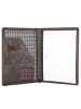 Pride and Soul Schreibmappe Leder 33 cm braun