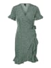 Vero Moda Kurzes Wickel Kleid mit Rüschen VMHENNA in Grün
