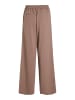 Vila Stoff Hose High Waist Wide Leg VIVARONE in Braun