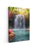 MuchoWow Leinwand bilder Tropischer Wasserfall (BxH)